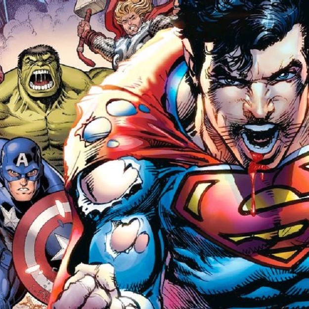 Superman ao lado de vingadores